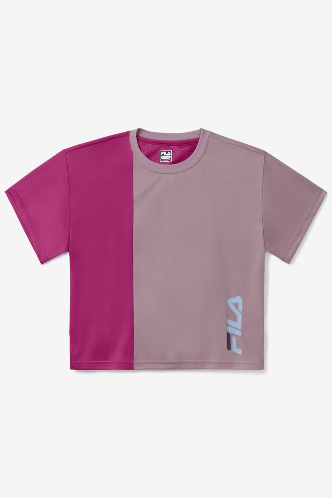 Fila T-Shirt Ability Crew Womens Pink - India DJA-279568